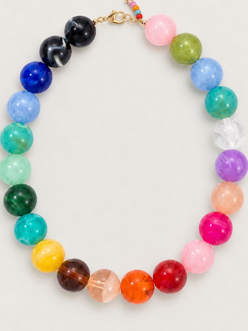 New! Multicolor Beaded Dopamine Necklace NWOT (4020)